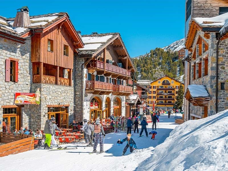 Arc 1950 is a car-free village, which makes it perfect for ski holidays